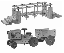 204 Brcke, 205 Traktor mit Anhnger