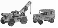 204 Brcke, 205 Traktor mit Anhnger
