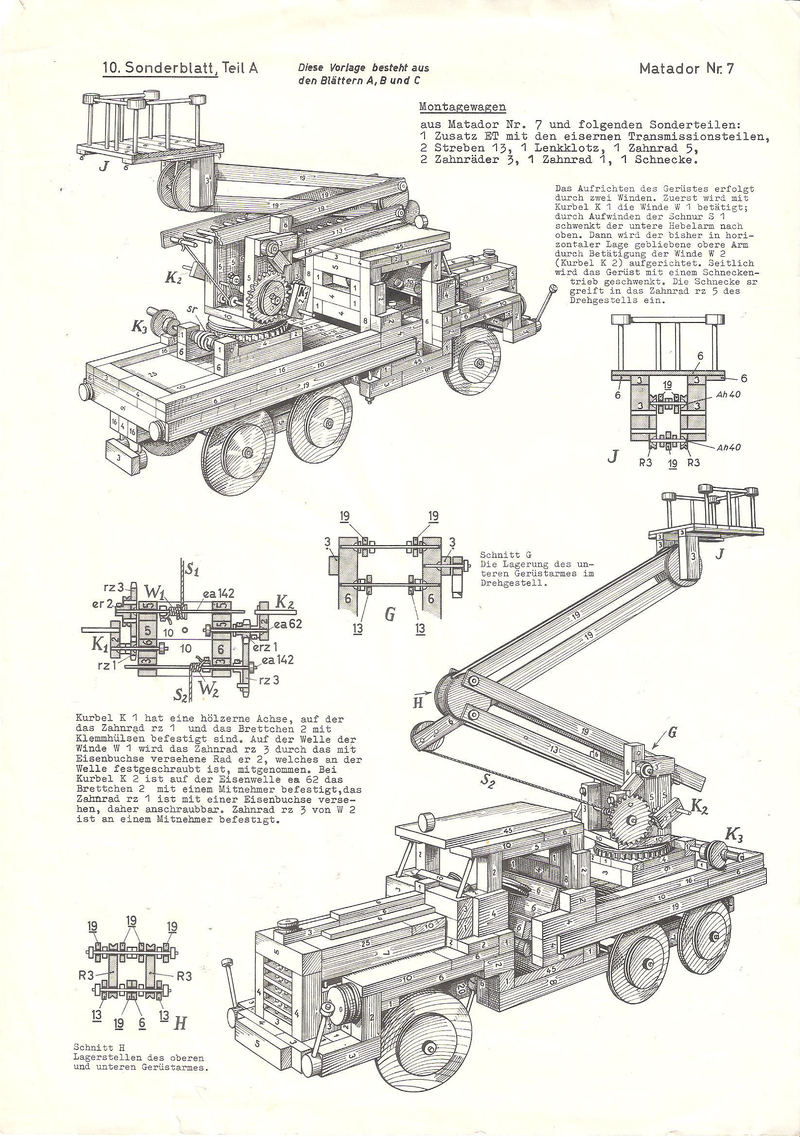 10. Sonderblatt Montagewagen