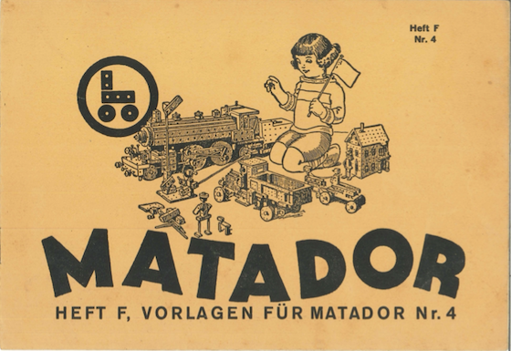 Altes Vorlagenheft F f�r Matador Nr. 4