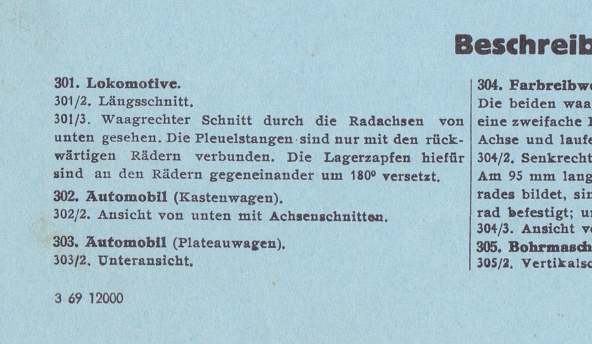 3er-Vorlage aus 1969