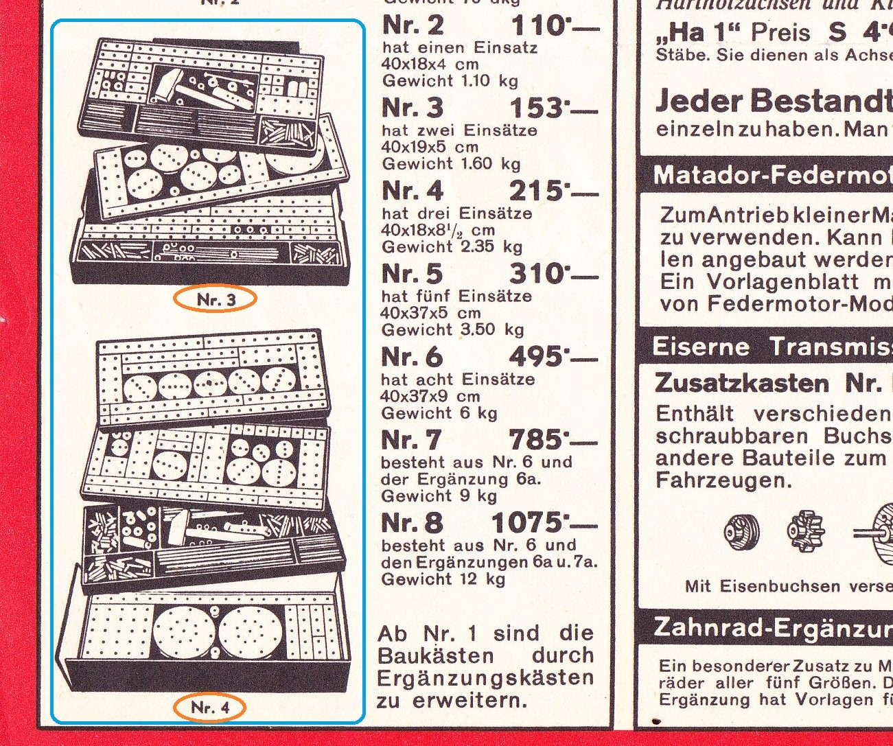 Auszug aus Prospekt 1964