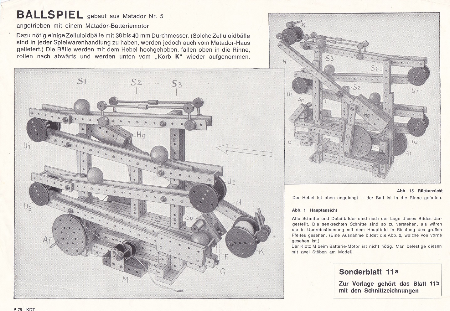 Vorlage - Ballspiel ("Kugelbahn")