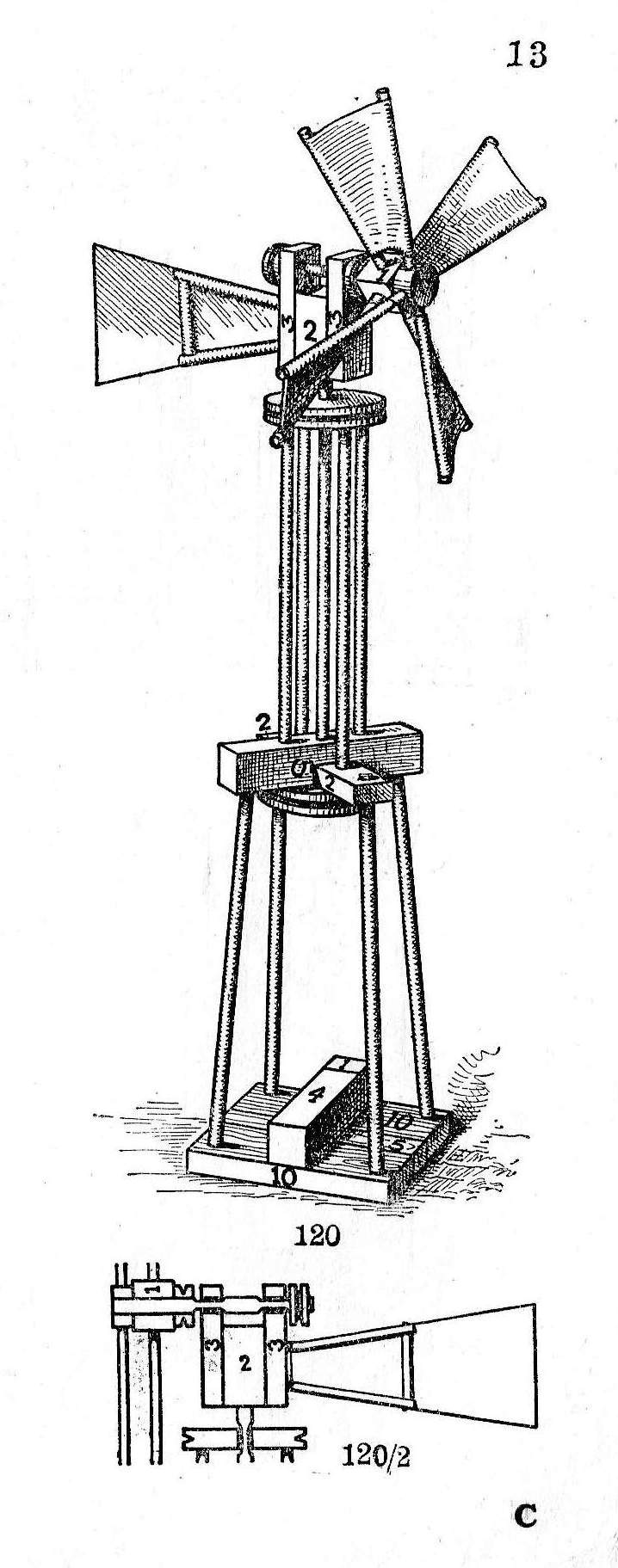 Matador 1 30s Vorlage 120 Windmotor mit nach Windrichtung sich einstellendem Windrad a.JPG