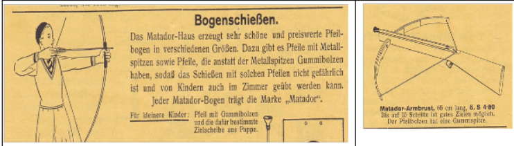 Pfeil und Bogen, Armbrust