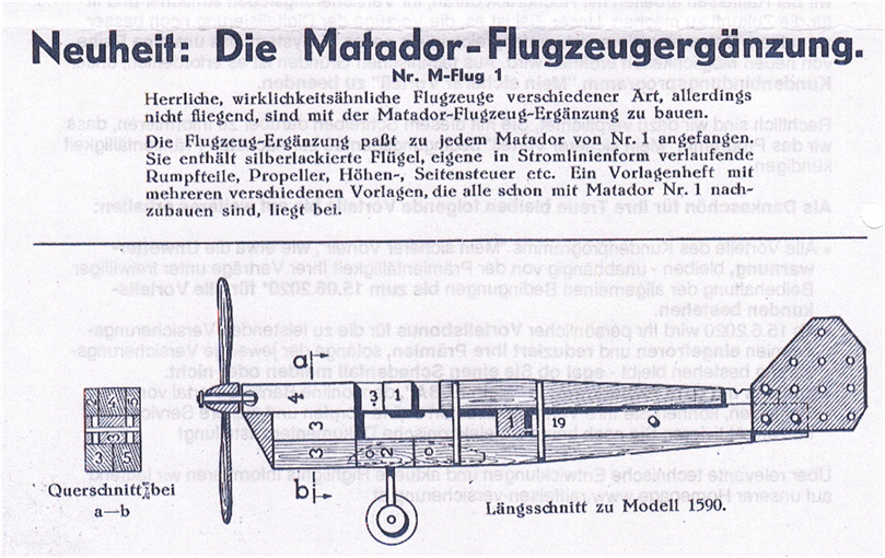 Modell mit Flug-Ergänzung