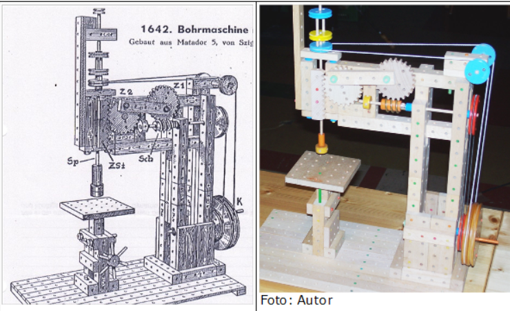 Bohrmaschine mit autom. Vorschub